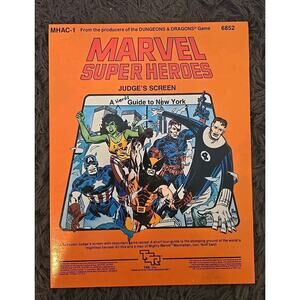 TSR Marvel Super Heroes MHAC-1 A HERO'S GUIDE TO NEW YORK Marvel Manhattan